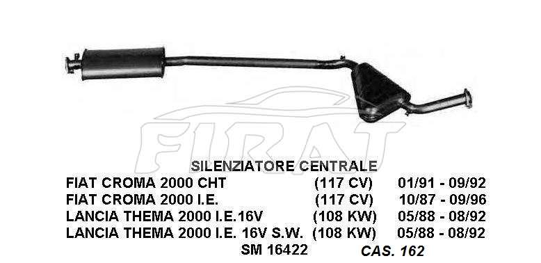 MARMITTA LANCIA THEMA 88 - 92 CROMA CENTRALE 16422